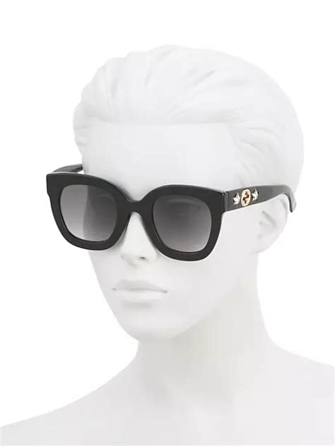 gucci 49mm square sunglasses